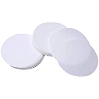 Hemobllo Papel de Filtro Cualitativo Papel de Filtro Premium de Flujo Medio 18 cm (blanco) 100 piezas